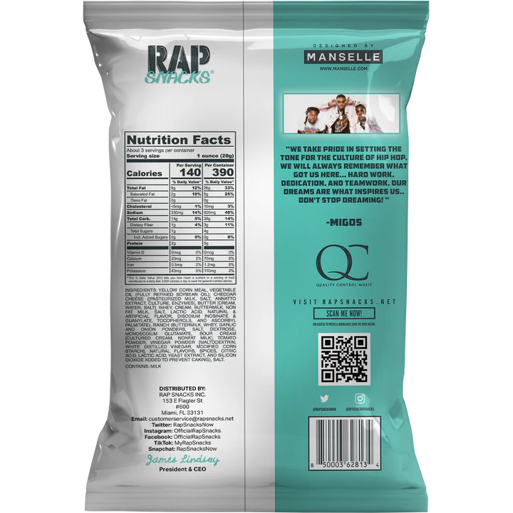 Migos White Cheddar & Ranch Puffs