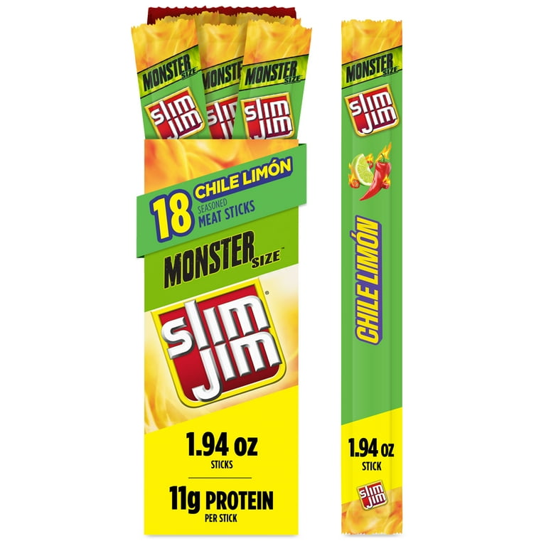 SLIM JIM MONSTER CHILE LIMON
