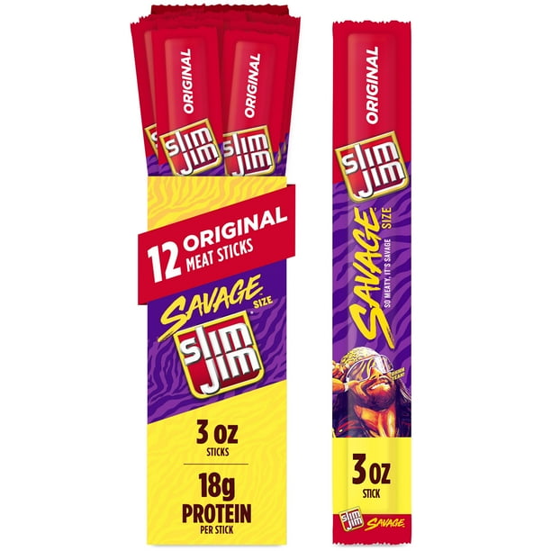 SLIM JIM SAVAGE ORIGINAL 3OZ