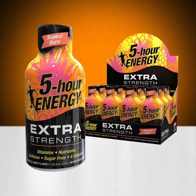 FIVE HOUR XTRA STRG TROPICAL BURST 12CT