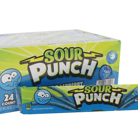 Sour Punch Straws Blue Razz