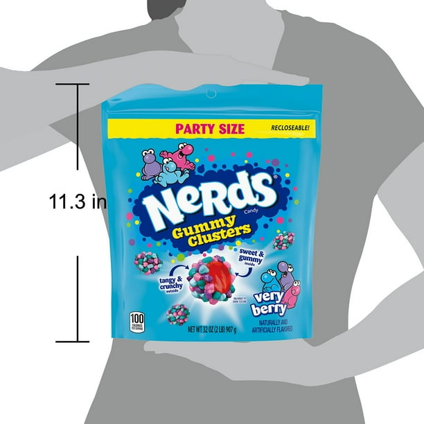 NERDS JUICY GUMMY CLUSTERS COUNTER UNIT 48CT