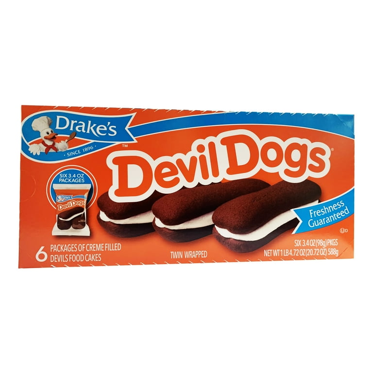 DRAKES DEVIL DOGS 6CT