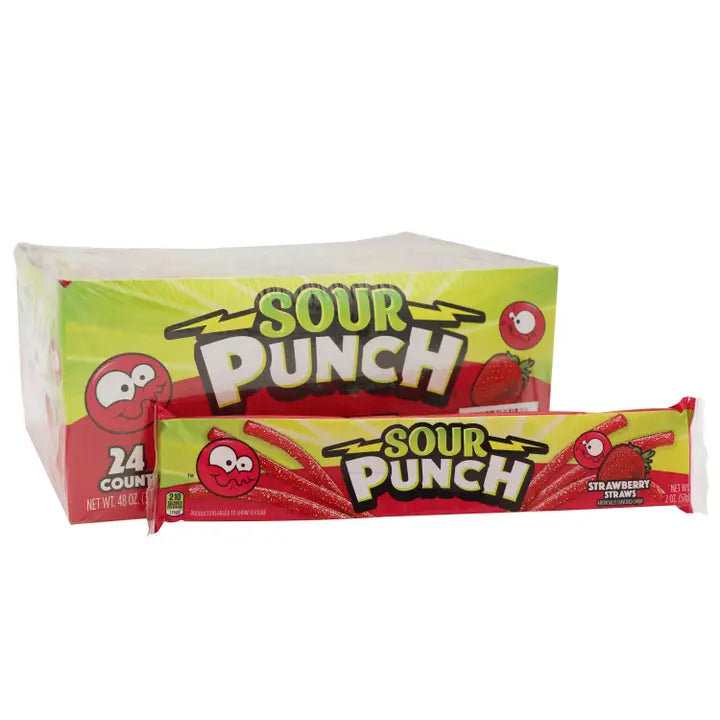 Sour Punch Straws Strawberry