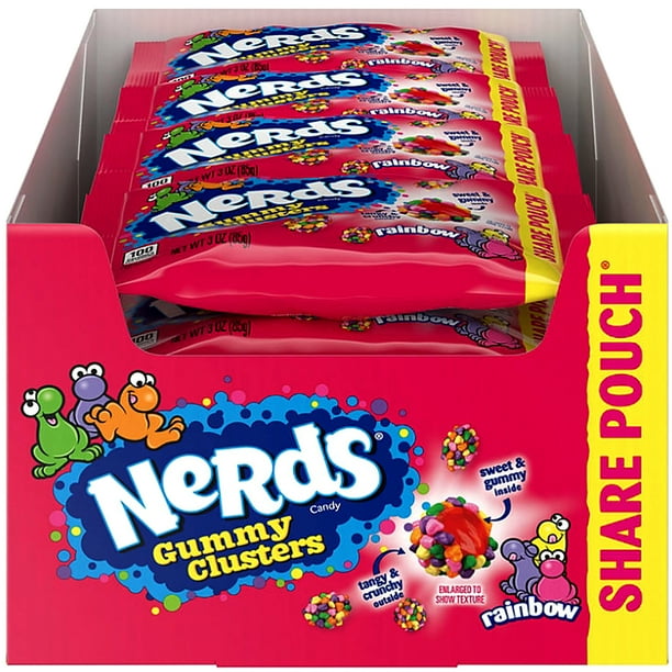 NERDS CLUSTERS ORIG KING SIZE 3OZ 12CT