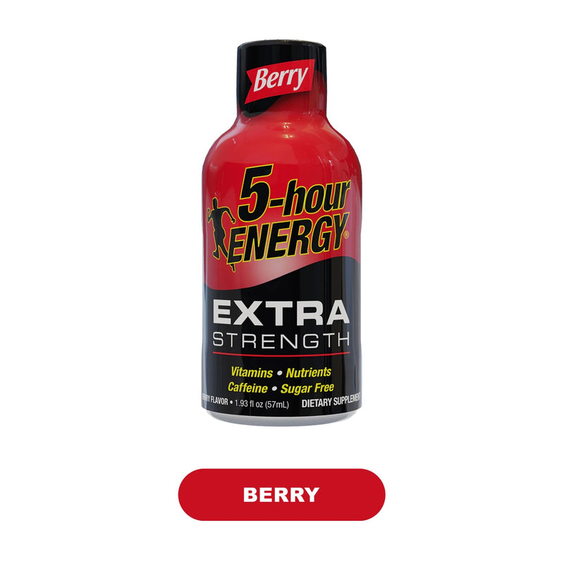 FIVE HOUR ENERGY XTRA STR BERRY 1.93OZ 4PK 12CT
