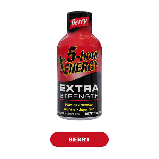 FIVE HOUR ENERGY XTRA STR BERRY 1.93OZ 4PK 12CT