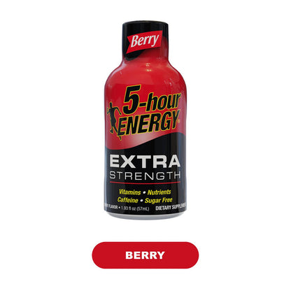 FIVE HOUR ENERGY XTRA STR BERRY 1.93OZ 4PK 12CT