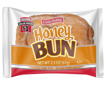 L/DEBBIE GLAZED HONEY BUNS 2.3OZ 9CT