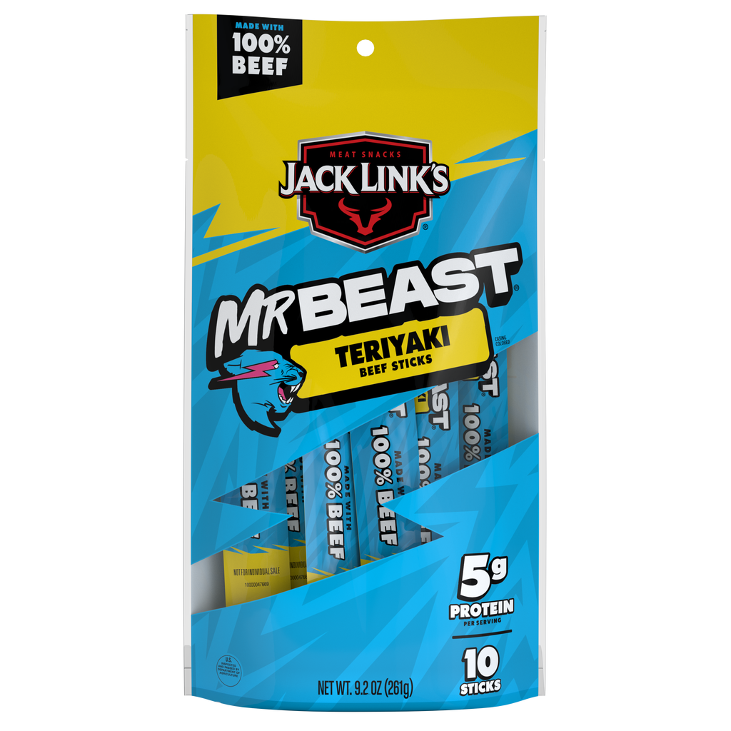 JACK LINKS TERIYAKI BEEF JRK 1.25OZ 10CT