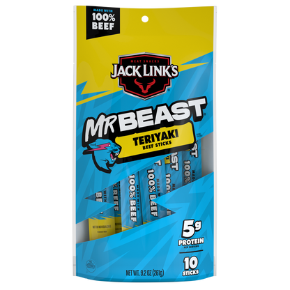 JACK LINKS TERIYAKI BEEF JRK 1.25OZ 10CT