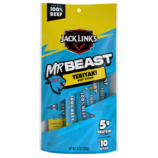 JACK LINKS TERIYAKI BEEF JRK 1.25OZ 10CT